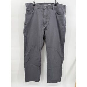 Carhartt Mens Relaxed Fit Gray Canvas Work Pants 38x30 Utility Carpenter Pants